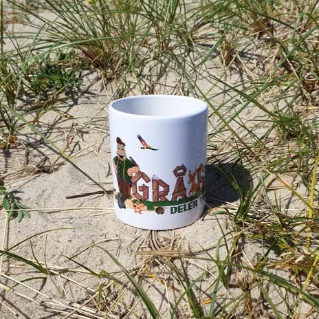 Krus i hvid porcelæn